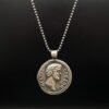 Necklaces Caesar Necklace | Museum Quality Replica of an Ancient Roman Coin Ancient Treasures Ancientreasures Viking Odin Thor Mjolnir Celtic Ancient Egypt Norse Norse Mythology