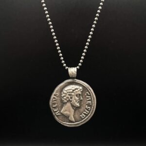 Necklaces Caesar Necklace | Museum Quality Replica of an Ancient Roman Coin Ancient Treasures Ancientreasures Viking Odin Thor Mjolnir Celtic Ancient Egypt Norse Norse Mythology