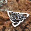 Necklaces Freya's Cats Bygul and Trjegul Triquetra Pendant Necklace