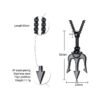 Pendant Necklaces Ancient Greece Trident Stainless Steel Necklace Ancient Treasures Ancientreasures Viking Odin Thor Mjolnir Celtic Ancient Egypt Norse Norse Mythology