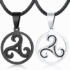 Pendant Necklaces Celtic Triskelion Stainless Steel Pendant Necklace Ancient Treasures Ancientreasures Viking Odin Thor Mjolnir Celtic Ancient Egypt Norse Norse Mythology