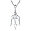 Pendant Necklaces Steel Ancient Greece Trident Stainless Steel Necklace Ancient Treasures Ancientreasures Viking Odin Thor Mjolnir Celtic Ancient Egypt Norse Norse Mythology