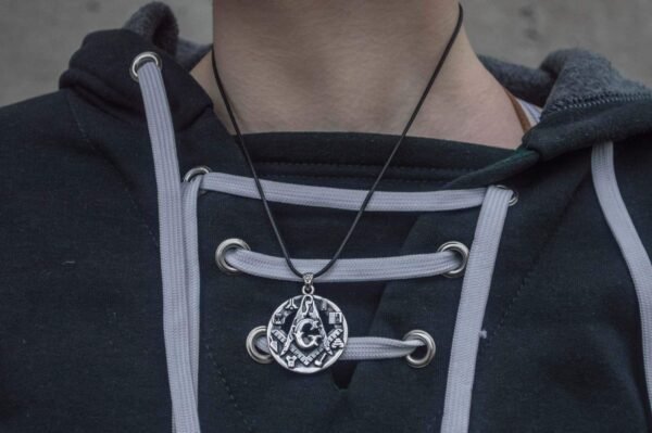 Freemason Sterling Silver Pendant with Masonic Symbols