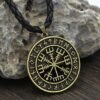 Pendants & Necklaces Stainless Steel Viking Vegvisir Pendant Necklace Ancient Treasures Ancientreasures Viking Odin Thor Mjolnir Celtic Ancient Egypt Norse Norse Mythology