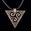 Celtic Triskele - Triple Spiral Unique Handmade Pendant