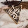 Celtic Triskele - Triple Spiral Unique Handmade Pendant