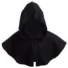 Vintage Medieval Costume Men Women Hooded Renaissance Wicca Pagan Capelet LARP Mantle Cowl Hat Fancy Dress Cosplay Accessory