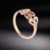 Skyrim Pentagram Love Irish Knot Rings Stainless Steel Supernatural Triquetra Wicca Amulet Religious Finger Ring for Women Gift