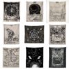 Witchcraft Tarot Tapestry Wall Hanging Sun Moon Wall Tapestry Wall Carpet Psychedelic Tapiz Witchcraft Wall Decor Tapestry