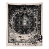 Witchcraft Tarot Tapestry Wall Hanging Sun Moon Wall Tapestry Wall Carpet Psychedelic Tapiz Witchcraft Wall Decor Tapestry