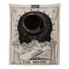 Witchcraft Tarot Tapestry Wall Hanging Sun Moon Wall Tapestry Wall Carpet Psychedelic Tapiz Witchcraft Wall Decor Tapestry