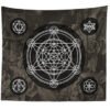 Witchcraft Tarot Tapestry Wall Hanging Sun Moon Wall Tapestry Wall Carpet Psychedelic Tapiz Witchcraft Wall Decor Tapestry