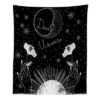 Witchcraft Tarot Tapestry Wall Hanging Sun Moon Wall Tapestry Wall Carpet Psychedelic Tapiz Witchcraft Wall Decor Tapestry