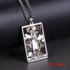 Wicca Tarot Card Waite Major Arcana Pagan Pendant Amulet Necklace Wiccan Jewelry