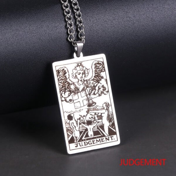 Wicca Tarot Card Waite Major Arcana Pagan Pendant Amulet Necklace Wiccan Jewelry