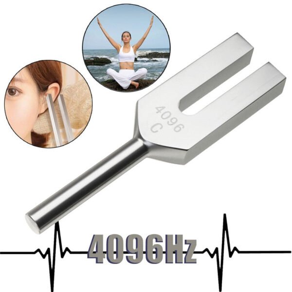 High-frequency Energy Tuning Fork Crystal 4096HZ Medical Tuning Fork Aluminum Alloy Healing Sound Vibration Therapy Medical Tool