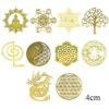 Mix 10pc New Tower Pattern Metal Copper Stickers Energy For DIY Resin Silicone Making Mould Craft Jewelry Tool Jewelry Making