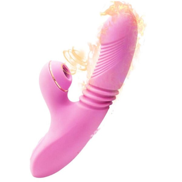 Magic set G Spot Rabbit Vibrator With Heating Thrusting Sucking Clitoral Dildo Vibrators Stimulator Dual Motor Waterproof Adult Sex Toys
