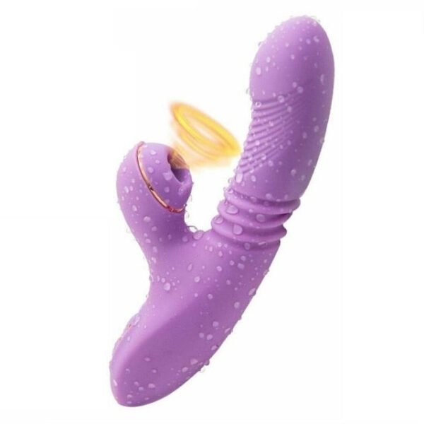 Magic set G Spot Rabbit Vibrator With Heating Thrusting Sucking Clitoral Dildo Vibrators Stimulator Dual Motor Waterproof Adult Sex Toys