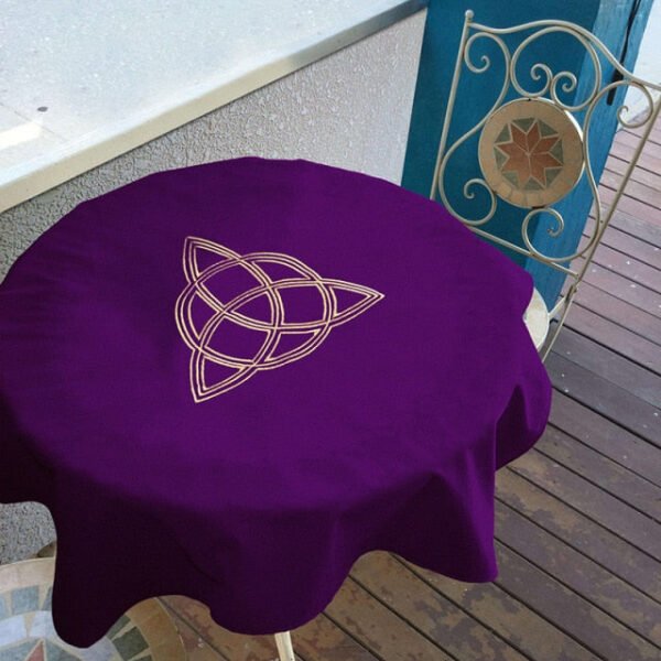 wicca sun,pentacle velvet  Accessories embroidery table cover wall decor