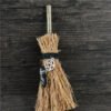 Dust Removal Broom Wicca Celtic Pentagram Mini Witch Broom Witchcraft Accessories Raw Crystal Wicca Altar Broom