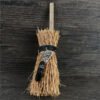 Dust Removal Broom Wicca Celtic Pentagram Mini Witch Broom Witchcraft Accessories Raw Crystal Wicca Altar Broom