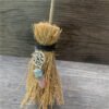 Dust Removal Broom Wicca Celtic Pentagram Mini Witch Broom Witchcraft Accessories Raw Crystal Wicca Altar Broom