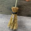 Dust Removal Broom Wicca Celtic Pentagram Mini Witch Broom Witchcraft Accessories Raw Crystal Wicca Altar Broom
