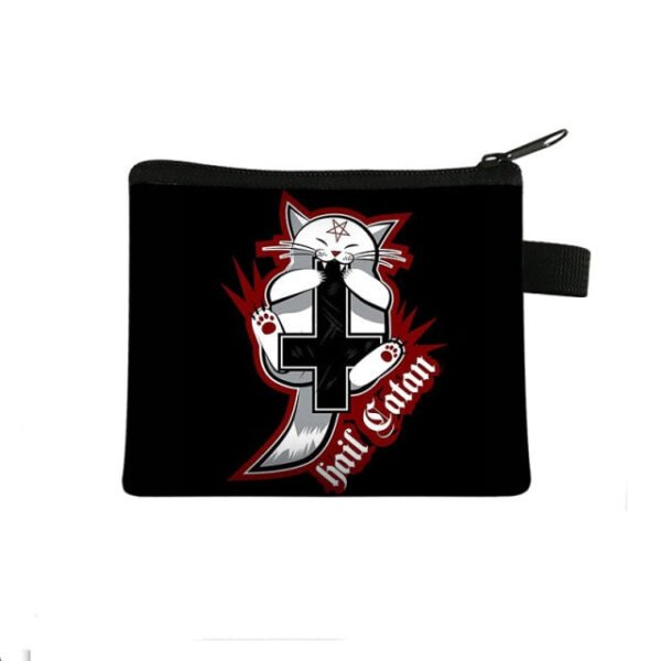 Witch / Voodoo / Wicca Coin Puse Women Wallet Witchcraft / Black Cat Boys Girls Coin Bag Wicca Collection