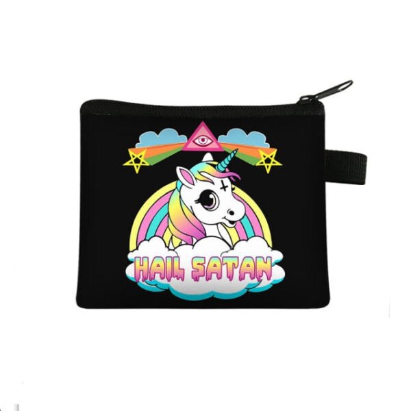 Witch / Voodoo / Wicca Coin Puse Women Wallet Witchcraft / Black Cat Boys Girls Coin Bag Wicca Collection