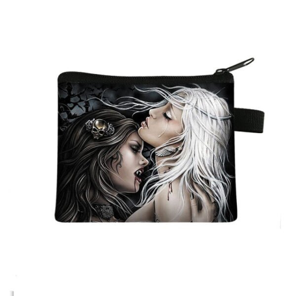 Witch / Voodoo / Wicca Coin Puse Women Wallet Witchcraft / Black Cat Boys Girls Coin Bag Wicca Collection
