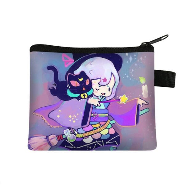 Witch / Voodoo / Wicca Coin Puse Women Wallet Witchcraft / Black Cat Boys Girls Coin Bag Wicca Collection