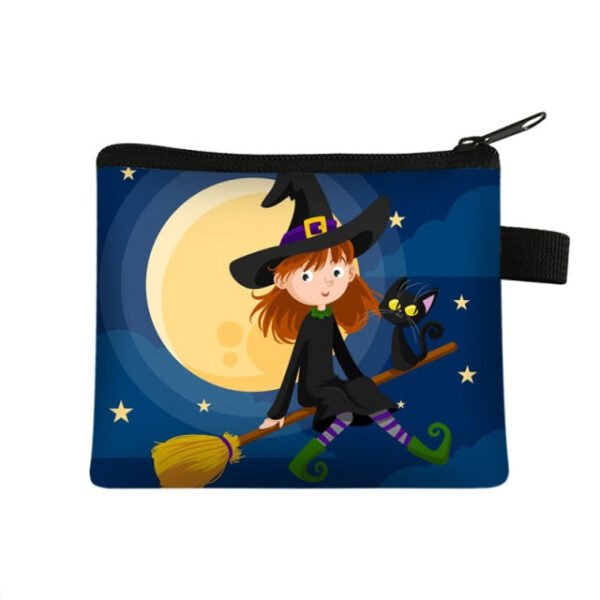 Witch / Voodoo / Wicca Coin Puse Women Wallet Witchcraft / Black Cat Boys Girls Coin Bag Wicca Collection
