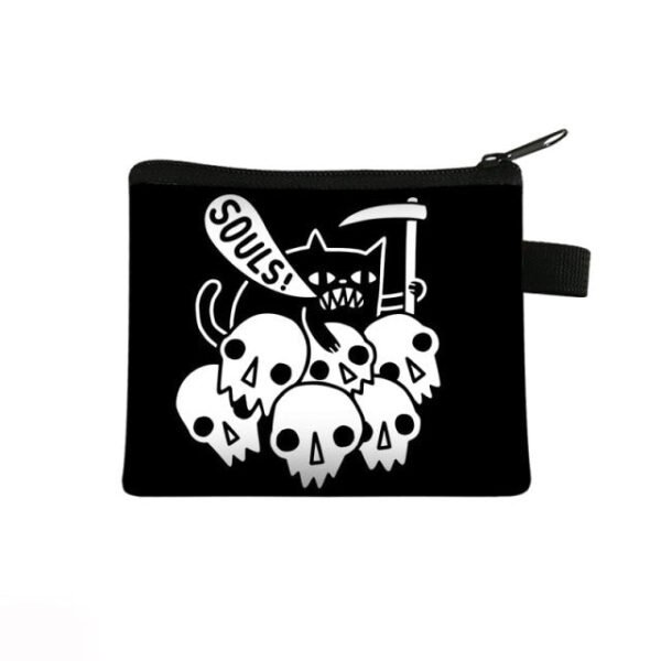 Witch / Voodoo / Wicca Coin Puse Women Wallet Witchcraft / Black Cat Boys Girls Coin Bag Wicca Collection