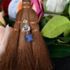 Dust Removal Broom Wicca Celtic Pentagram Mini Witch Broom Witchcraft Accessories Raw Crystal Wicca Altar Broom