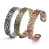 Vintage Viking Bangle Men Women Health Cuff Bracelet Wicca Supernatural Tree of Life Rune Celtics Knot Amulet Talisman Jewelry