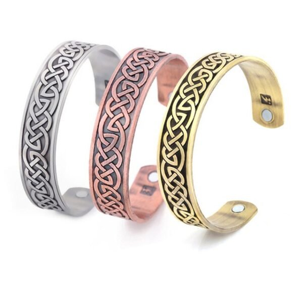 Vintage Viking Bangle Men Women Health Cuff Bracelet Wicca Supernatural Tree of Life Rune Celtics Knot Amulet Talisman Jewelry