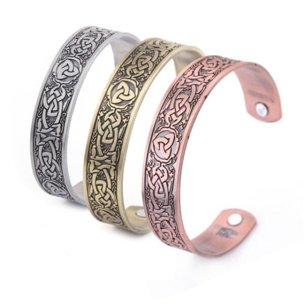 Vintage Viking Bangle Men Women Health Cuff Bracelet Wicca Supernatural Tree of Life Rune Celtics Knot Amulet Talisman Jewelry