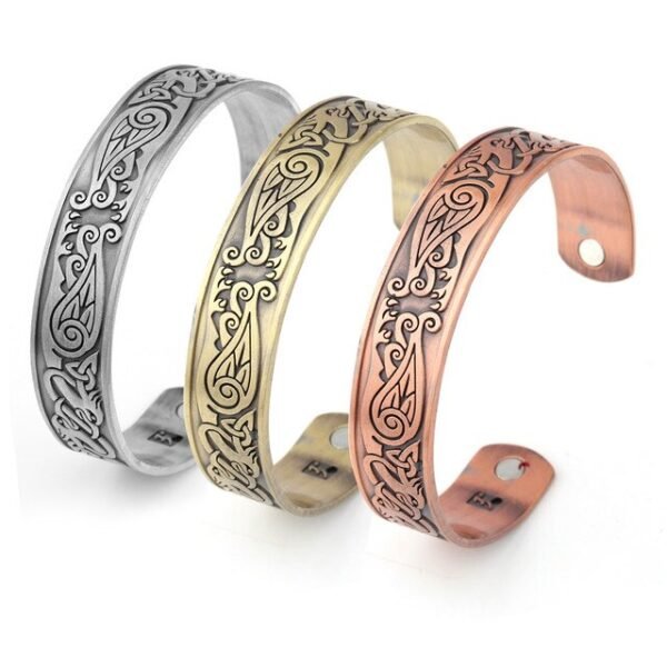 Vintage Viking Bangle Men Women Health Cuff Bracelet Wicca Supernatural Tree of Life Rune Celtics Knot Amulet Talisman Jewelry