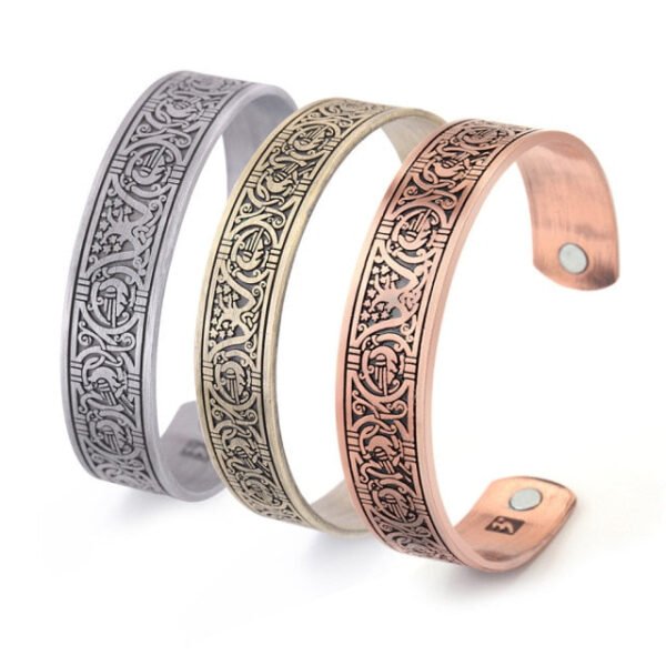 Vintage Viking Bangle Men Women Health Cuff Bracelet Wicca Supernatural Tree of Life Rune Celtics Knot Amulet Talisman Jewelry