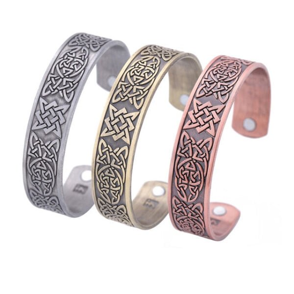 Vintage Viking Bangle Men Women Health Cuff Bracelet Wicca Supernatural Tree of Life Rune Celtics Knot Amulet Talisman Jewelry