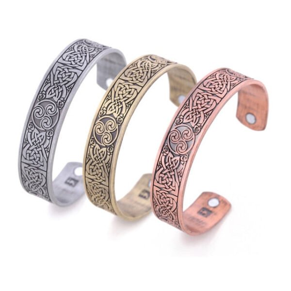 Vintage Viking Bangle Men Women Health Cuff Bracelet Wicca Supernatural Tree of Life Rune Celtics Knot Amulet Talisman Jewelry