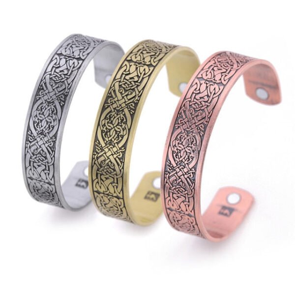 Vintage Viking Bangle Men Women Health Cuff Bracelet Wicca Supernatural Tree of Life Rune Celtics Knot Amulet Talisman Jewelry