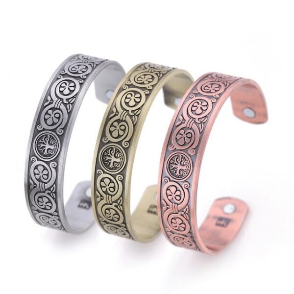 Vintage Viking Bangle Men Women Health Cuff Bracelet Wicca Supernatural Tree of Life Rune Celtics Knot Amulet Talisman Jewelry