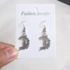 Vintage Moon Sun Dangle Drop Earrings  Goth Gothic Wicca Jewelry