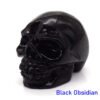 1.5" Skull Statue Natural Stones Carved Healing Crystals Ornament Reiki Witchcraft Supplies Gemstone Wicca Halloween Decorations