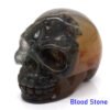 1.5" Skull Statue Natural Stones Carved Healing Crystals Ornament Reiki Witchcraft Supplies Gemstone Wicca Halloween Decorations