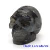 1.5" Skull Statue Natural Stones Carved Healing Crystals Ornament Reiki Witchcraft Supplies Gemstone Wicca Halloween Decorations