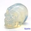 1.5" Skull Statue Natural Stones Carved Healing Crystals Ornament Reiki Witchcraft Supplies Gemstone Wicca Halloween Decorations