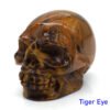1.5" Skull Statue Natural Stones Carved Healing Crystals Ornament Reiki Witchcraft Supplies Gemstone Wicca Halloween Decorations
